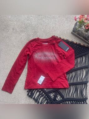 NWT Kids True Religion Long Sleeve Shirt Girls Size Medium 10 / 12